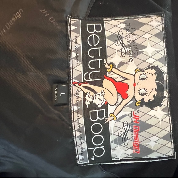 Vintage Betty Boop Dangerous Curves Ahead Jacket by JH Design - Picture 3 of 6